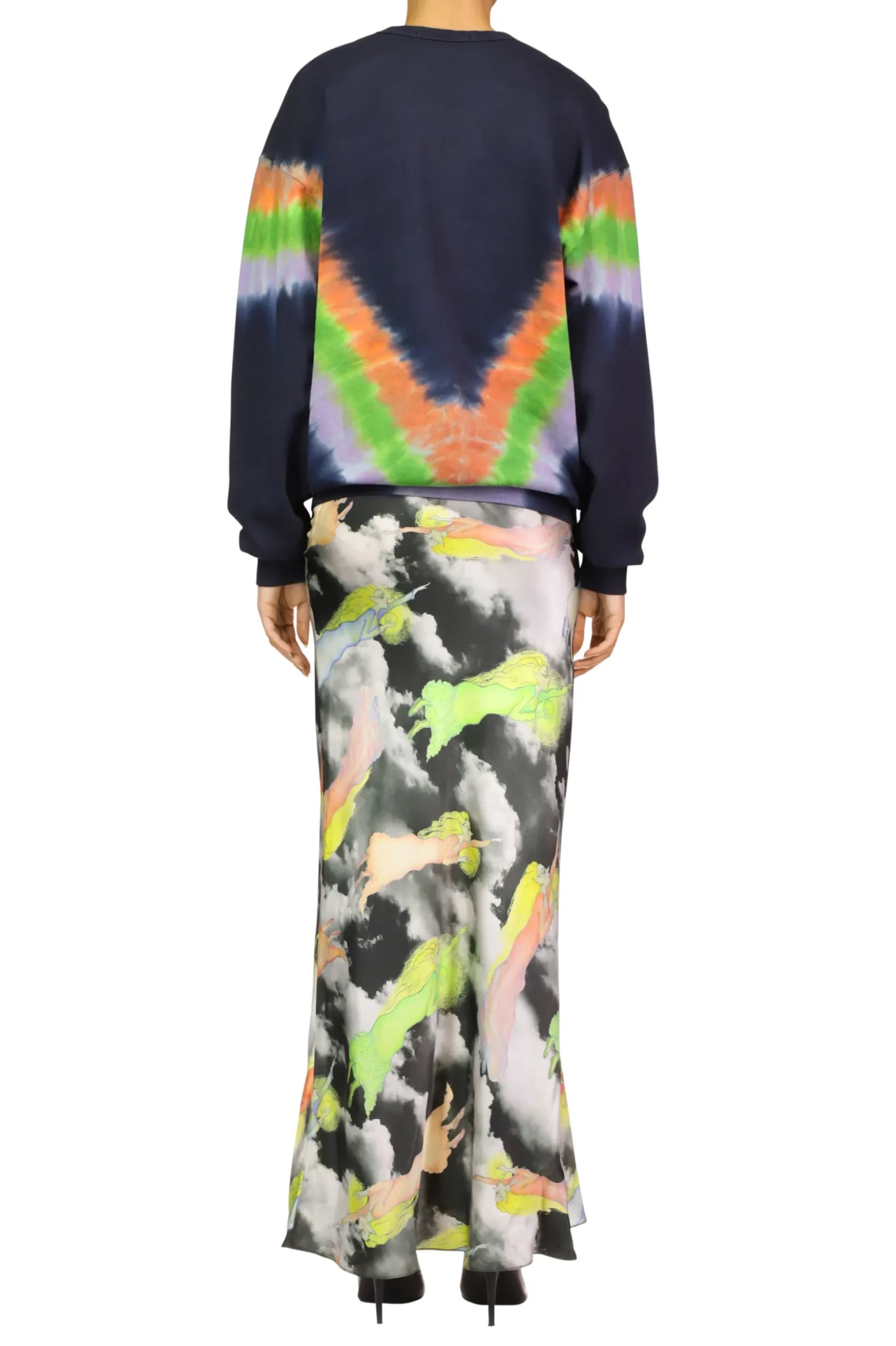 Tie Dye Fairy Print Radarte Sweatshirt