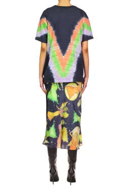 Tie Dye Mushroom Print Radarte T-Shirt